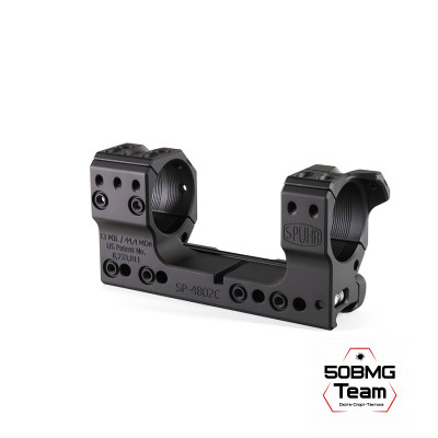 SP-4802C Тактический кронштейн Spuhr Scope Mount кольца 34мм на Picatinny/Weaver наклон 13 MIL/44.4MOA L=120мм Н=38мм