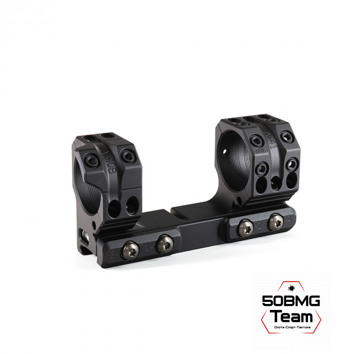 SP-4802C Тактический кронштейн Spuhr Scope Mount кольца 34мм на Picatinny/Weaver наклон 13 MIL/44.4MOA L=120мм Н=38мм