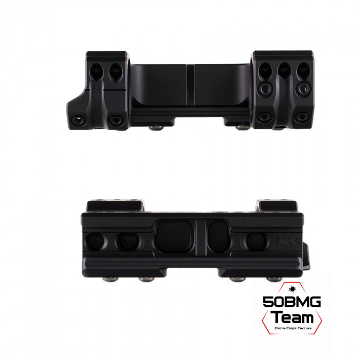 SP-4802C Тактический кронштейн Spuhr Scope Mount кольца 34мм на Picatinny/Weaver наклон 13 MIL/44.4MOA L=120мм Н=38мм