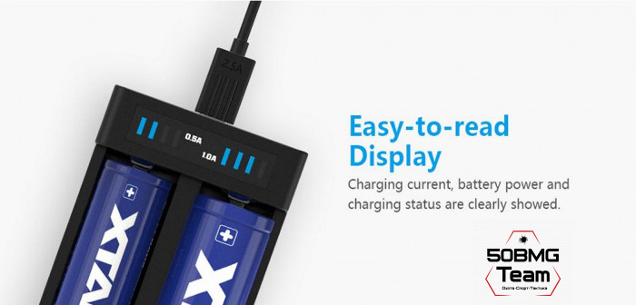 Зарядное устройство XTAR MC2+ двухканальная