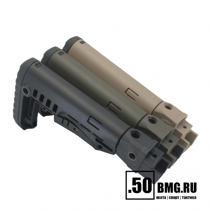 Телескопический приклад DLG Tactical на АКМ/AK-47/АК-74/ВПО-133/136/209 компактный (DLG9507)