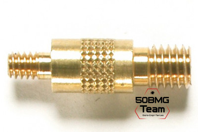 Внешний латунный адаптер Stil Crin «папа-папа» 1/8-8/32 для крепления шомпола (94A_2)