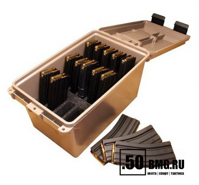Ящик MTM для хранения 15 магазинов AR15 (TMC15)