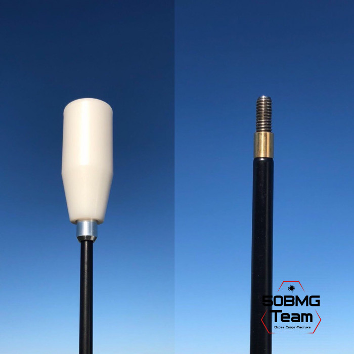 Шомпол ЧИСТОGUN к .35-.50, стержень Ø8 мм, L=110 см, нерж., нейлон, папа 12/28, подшипник, +вишер/переходник/адаптер-игла