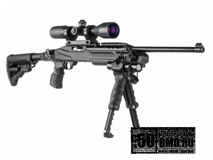 Ложе с рукояткой FAB Defense M4 PRO R10/22 и нескладным прикладом GLR16 для Ruger 10/22 