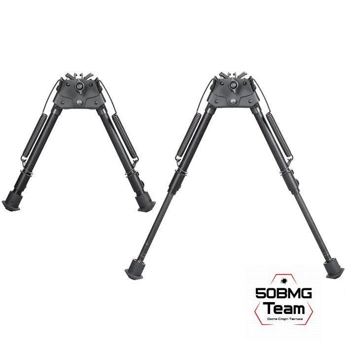 Сошки ShotTime на антабочный винт с качалкой H=19,5-29,5см (BPST-S-L)