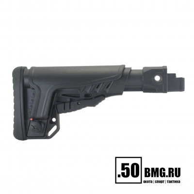 Телескопический приклад DLG Tactical на АКМ/AK-47/АК-74/ВПО-133/136/209 с подщечником (DLG9505)