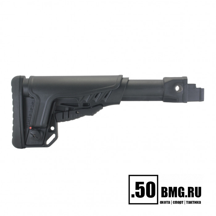 Телескопический приклад DLG Tactical на АКМ/AK-47/АК-74/ВПО-133/136/209 с подщечником (DLG9505)