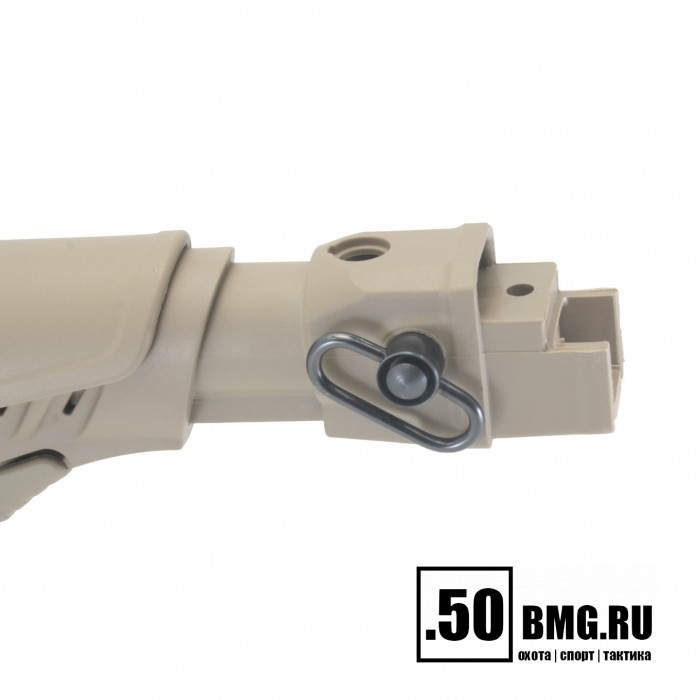 Телескопический приклад DLG Tactical на АКМ/AK-47/АК-74/ВПО-133/136/209 с подщечником (DLG9505)