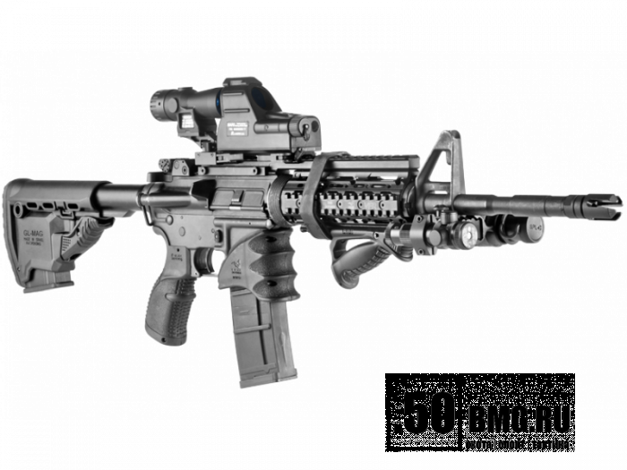 Приклад FAB Defense GL-MAG для выживания под M4/AR15 со встроенным отсеком для запасного магазина