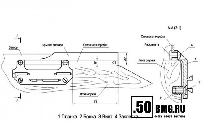 Планка ЭСТ СКС-К для ОП СКС, ВПО-208, КО-44, КО-91