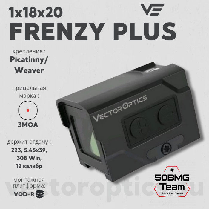 Коллиматорный прицел Vector Optics Frenzy Plus 1x18x20 (SCRD-63)