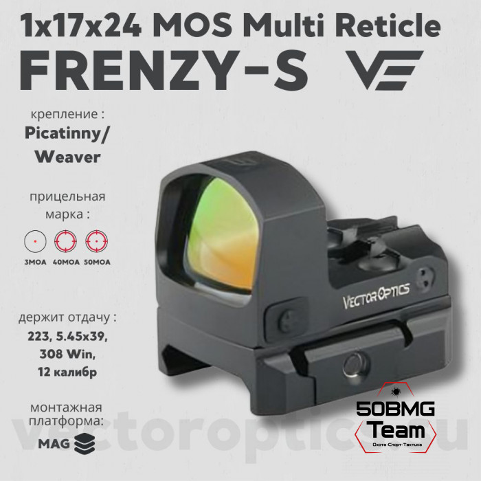 Коллиматорный прицел  Vector Optics FRENZY-S 1x17x24 (SCRD-M43)