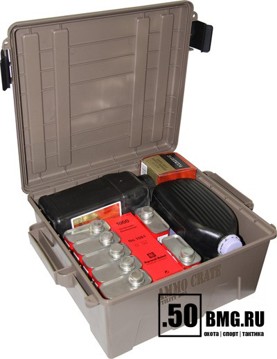 Большая коробка MTM для хранения патронов и амуниции (ACR8-72)