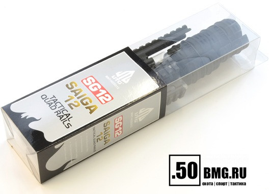 Тактический обвес Leapers UTG на Сайгу-12, 4 базы Weaver (MNT-HGSG12)