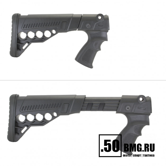 Телескопический приклад DLG Tactical на Remington 870, 750 с патронташем (DLG9303)