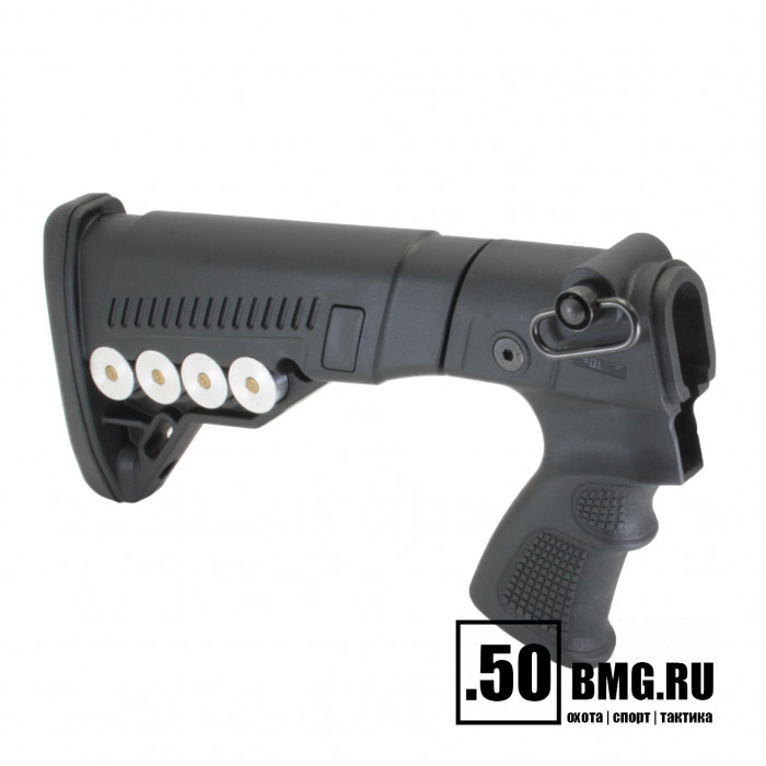 Телескопический приклад DLG Tactical на Remington 870, 750 с патронташем (DLG9303)