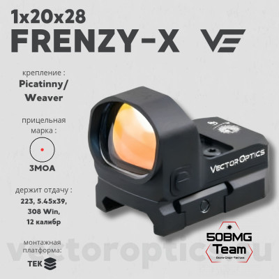 Коллиматорный прицел  Vector Optics FRENZY-X 1x20x20 (SCRD-35)