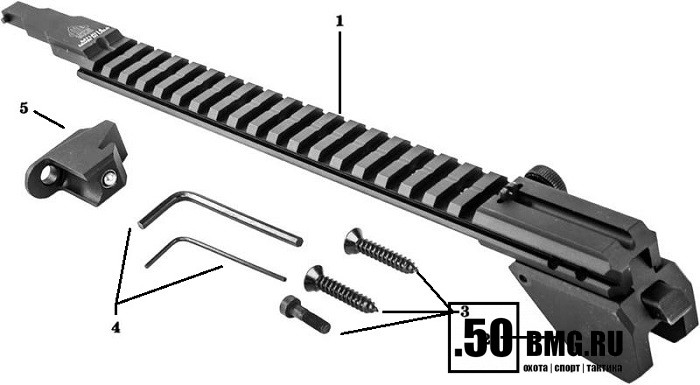 Быстросъемное основание Leapers Picatinny UTG PRO AK-47