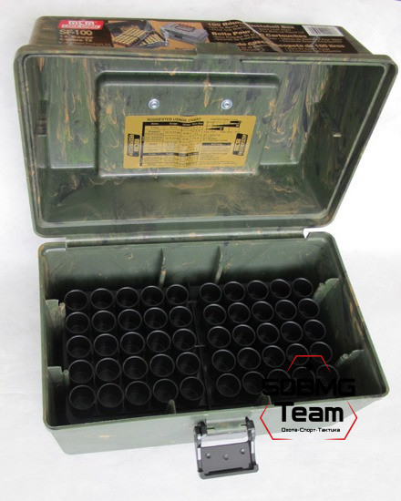 Кейс MTM для 100 патронов 12 калибра (гладкоствольное оружие) (SF-100-12-09)