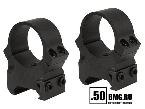Раздельные кольца Leupold PRW2 на Weaver/Picatinny 25.4 мм высокие H=25 мм/BH=12,7 мм (174082) 