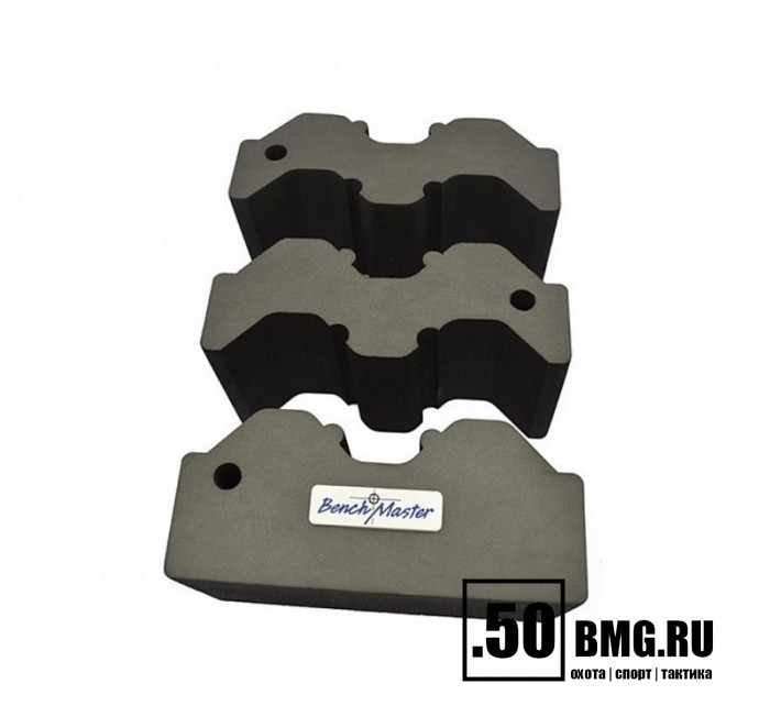 (BMWRABB3) Опора Benchmaster для оружия наборная,3 части, прорезиненная основа, макс. 20,3х19х10,1 см.