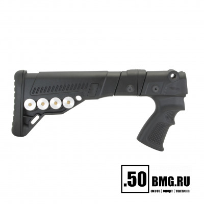Телескопический складной приклад DLG Tactical на Remington 870, 750 с патронташем (DLG9304)