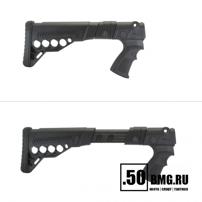 Телескопический складной приклад DLG Tactical на Remington 870, 750 с патронташем (DLG9304)
