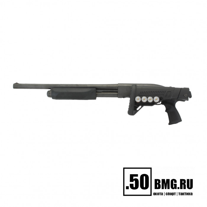 Телескопический складной приклад DLG Tactical на Remington 870, 750 с патронташем (DLG9304)