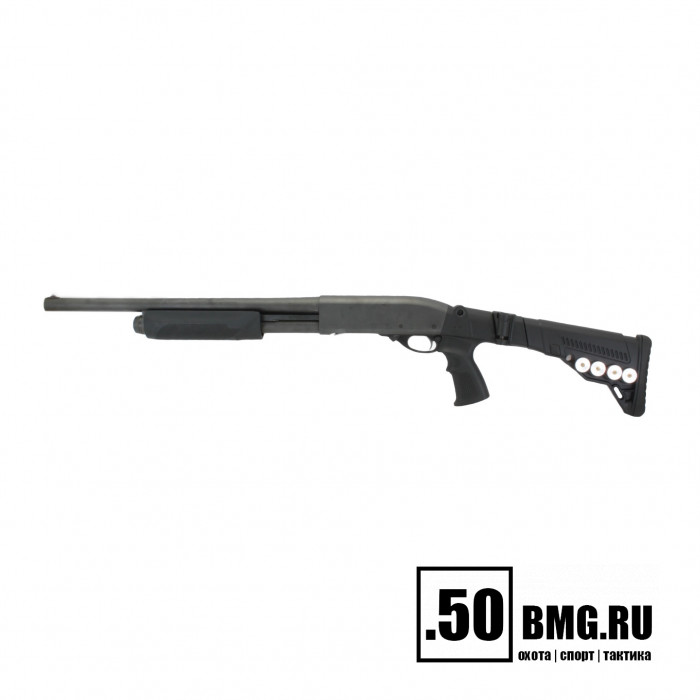 Телескопический складной приклад DLG Tactical на Remington 870, 750 с патронташем (DLG9304)