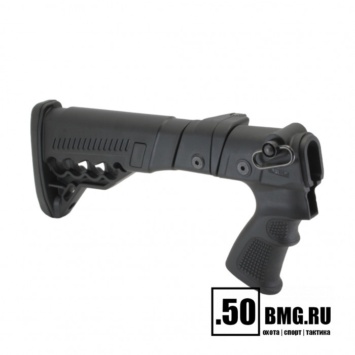 Телескопический складной приклад DLG Tactical на Remington 870, 750 с патронташем (DLG9304)