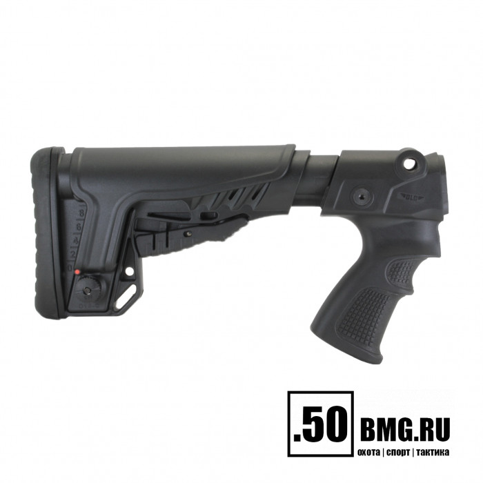 Телескопический приклад DLG Tactical на Remington 870, 750 с подщечником (DLG9305)