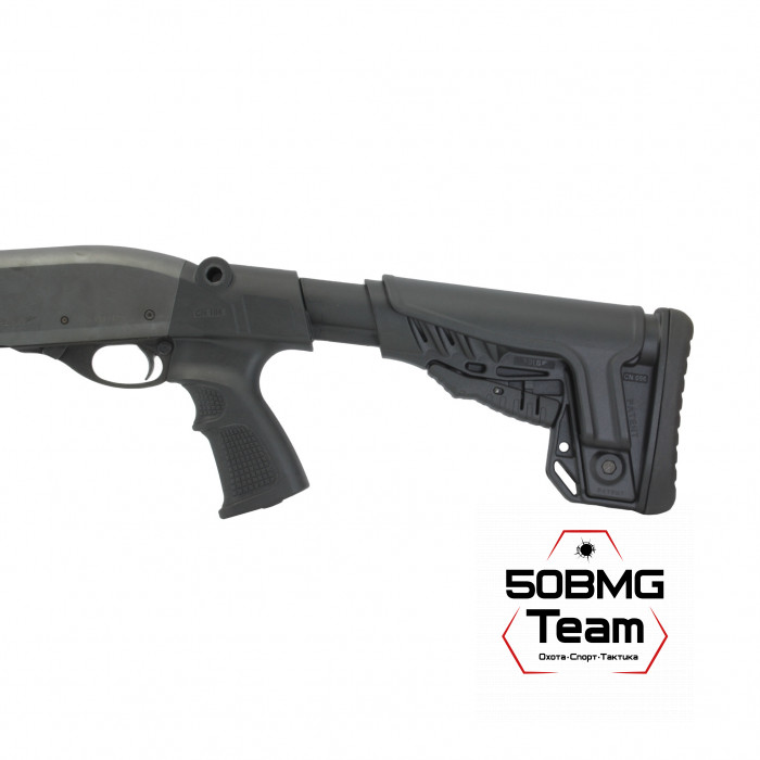 Телескопический приклад DLG Tactical на Remington 870, 750 с подщечником (DLG9305)