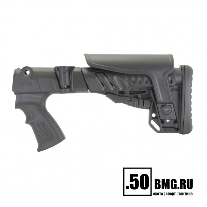 Телескопический складной приклад DLG Tactical на Remington 870, 750 с подщечником (DLG9306)