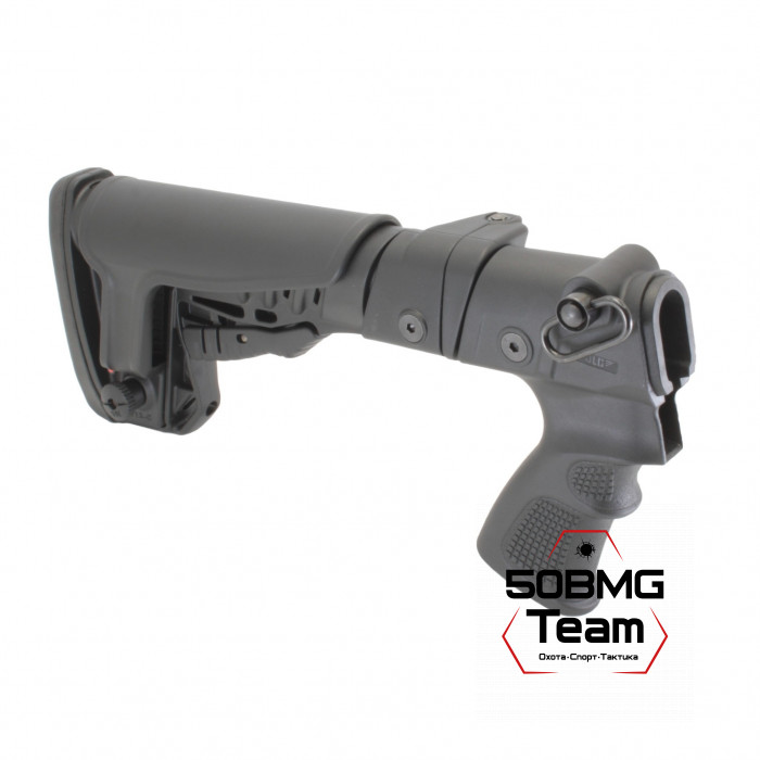 Телескопический складной приклад DLG Tactical на Remington 870, 750 с подщечником (DLG9306)