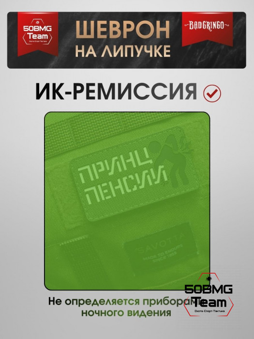 Шеврон тактический Bad Gringo "ПРИНЦ ПЕНСИИ" (9х5 см)