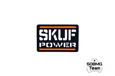 Шеврон тактический Bad Gringo "SKUF POWER" (9х6 см) ЧЕРНЫЙ