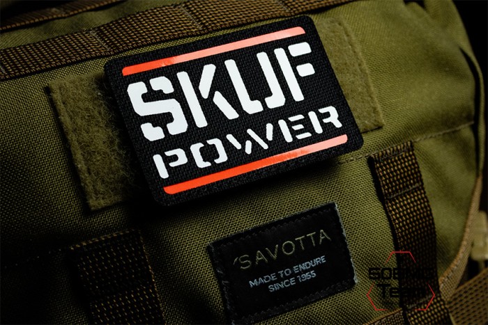 Шеврон тактический Bad Gringo "SKUF POWER" (9х6 см) ЧЕРНЫЙ