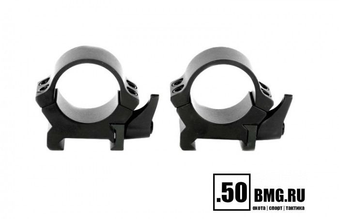 Быстросъемные кольца Leupold QRW2 30 мм низкие H=21 мм/BH=6 мм (174074)