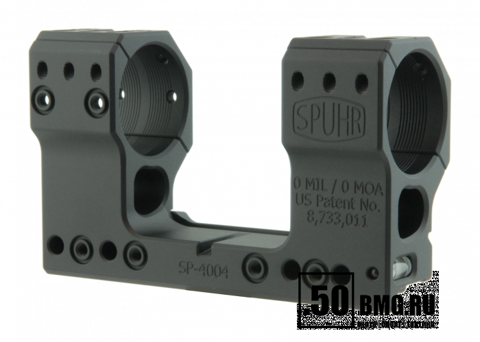 Кронштейн Spuhr SP-4004 кольца 34мм на Picatinny/Weaver (для использования с NV) (0 M.O.A.,H-48 мм)