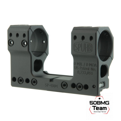 Кронштейн Spuhr SP-4004 кольца 34мм на Picatinny/Weaver (для использования с NV) (0 M.O.A.,H-48 мм)