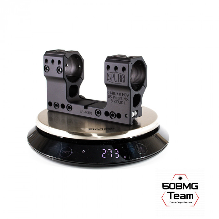 Кронштейн Spuhr SP-4004 кольца 34мм на Picatinny/Weaver (для использования с NV) (0 M.O.A.,H-48 мм)