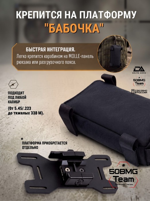 Баррикадный мешок "Кирпич" Delta Arms Кордура 1000, 20х5х5см (Black) 