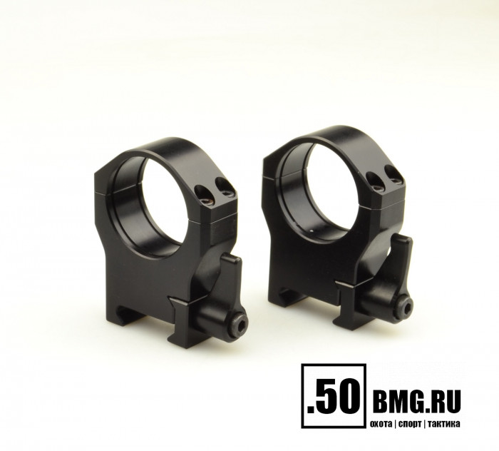 Быстросъемные кольца Luman Precision AL 30 мм на Weaver/Picatinny BH 18 мм (высокие)