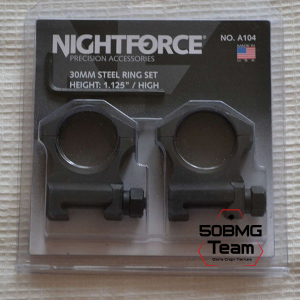 Кольца Nightforce X-Treme Duty Ultralite для 30 мм прицела на Weaver, супер-высокие (A110)