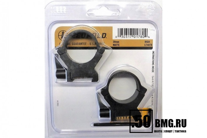 Быстросъемные кольца Leupold QRW2 30 мм высокие H=27 мм/BH=12 мм (174078)