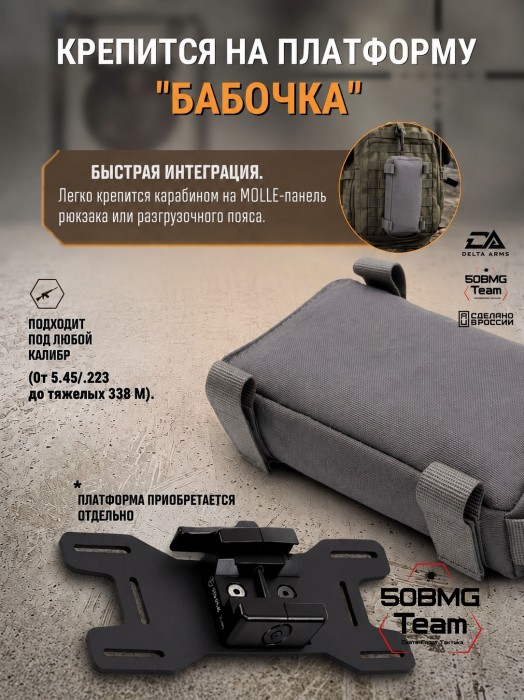Баррикадный мешок "Кирпич" Delta Arms Кордура 1000, 20х5х5см (Gray) 