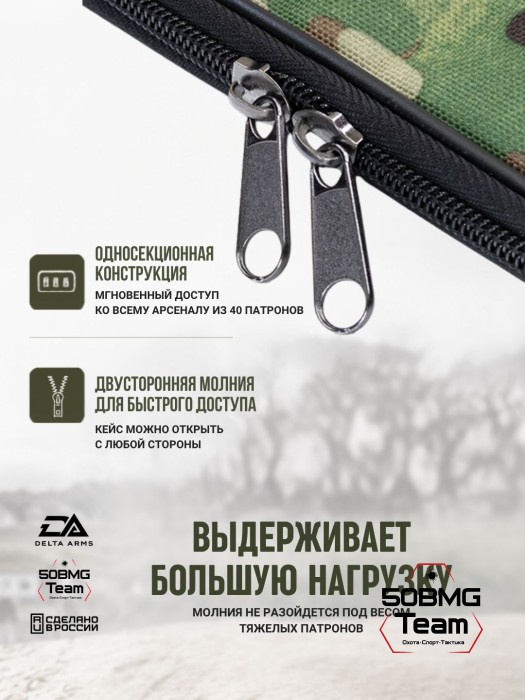 Клатч для патронов на 40шт Delta Arms для кал. 300 WinMag (Multicam)