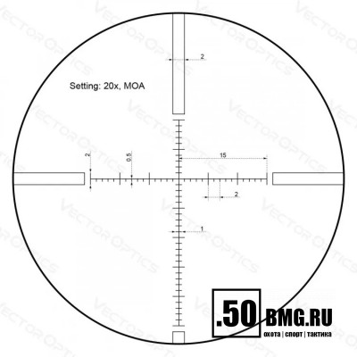 Оптический прицел Vector Optics Sentinel 10-40x50 GenII  SFP кольца 30мм