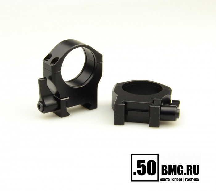 Быстросъемные кольца Luman Precision AL 30 мм на Weaver/Picatinny BH 14 мм (средние)